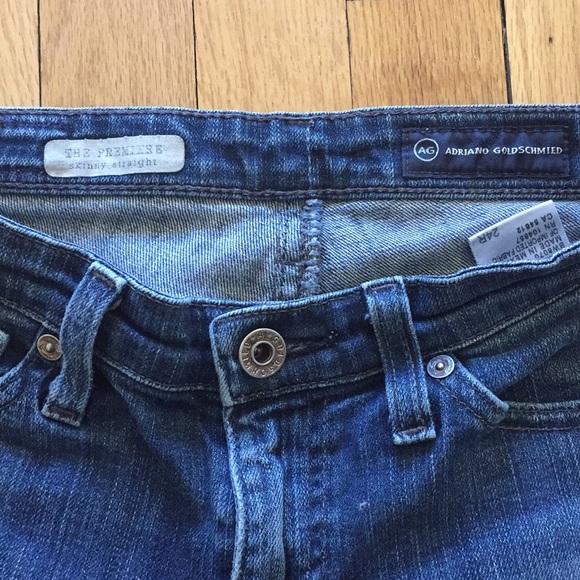 🚫 SOLD 🚫 AG 2 pairs straight jeans size 24 EUC - Picture 8 of 8